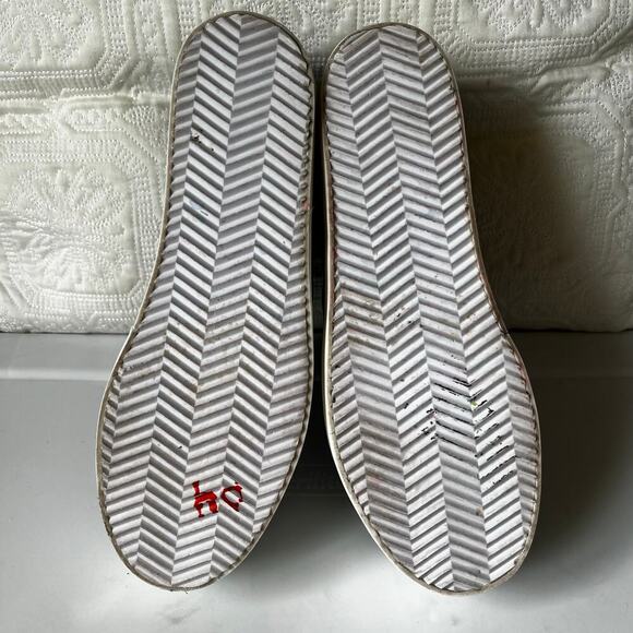 Alice + Olivia Sasha Platform Pearl Studded Slip On Sneaker Black 37/7 - Picture 6 of 8